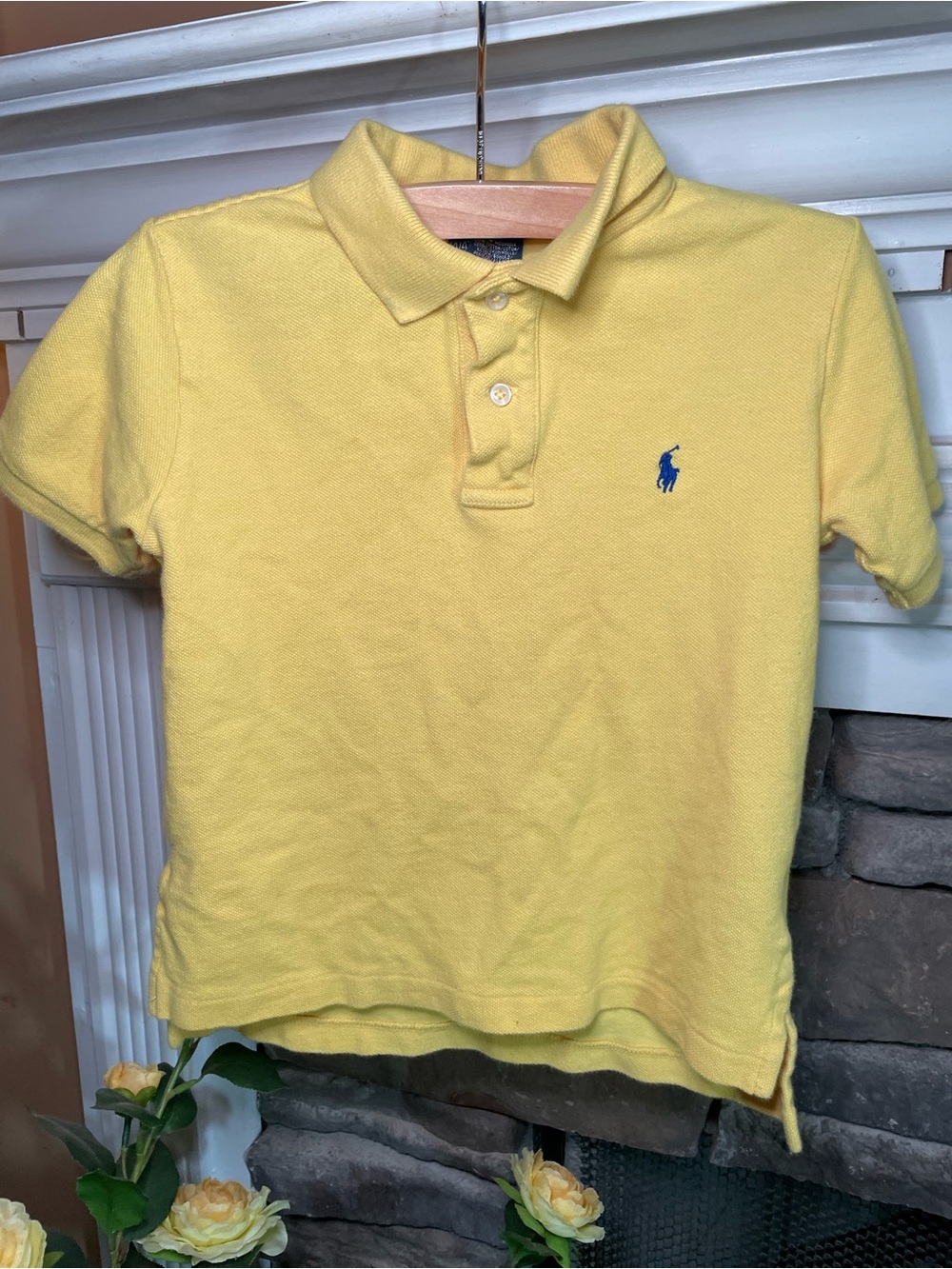 Polo by Ralph Lauren Yellow Boys' Polo with Blue Pony